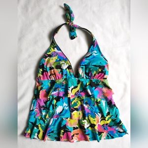 Kim Rogers Ruffle Tankini Top Small